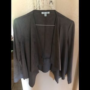 Soft brushed suede like blazer